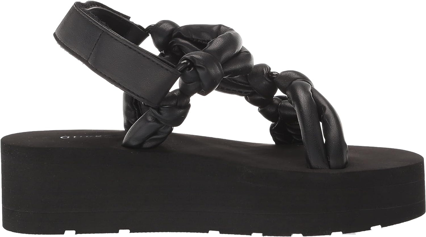 GUESS Women's Albina Puffy Wedge Sandals Color Black Size 7M