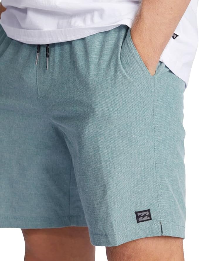 Billabong Men's Crossfire Elastic 19" Hybrid Shorts Color Marine Size S