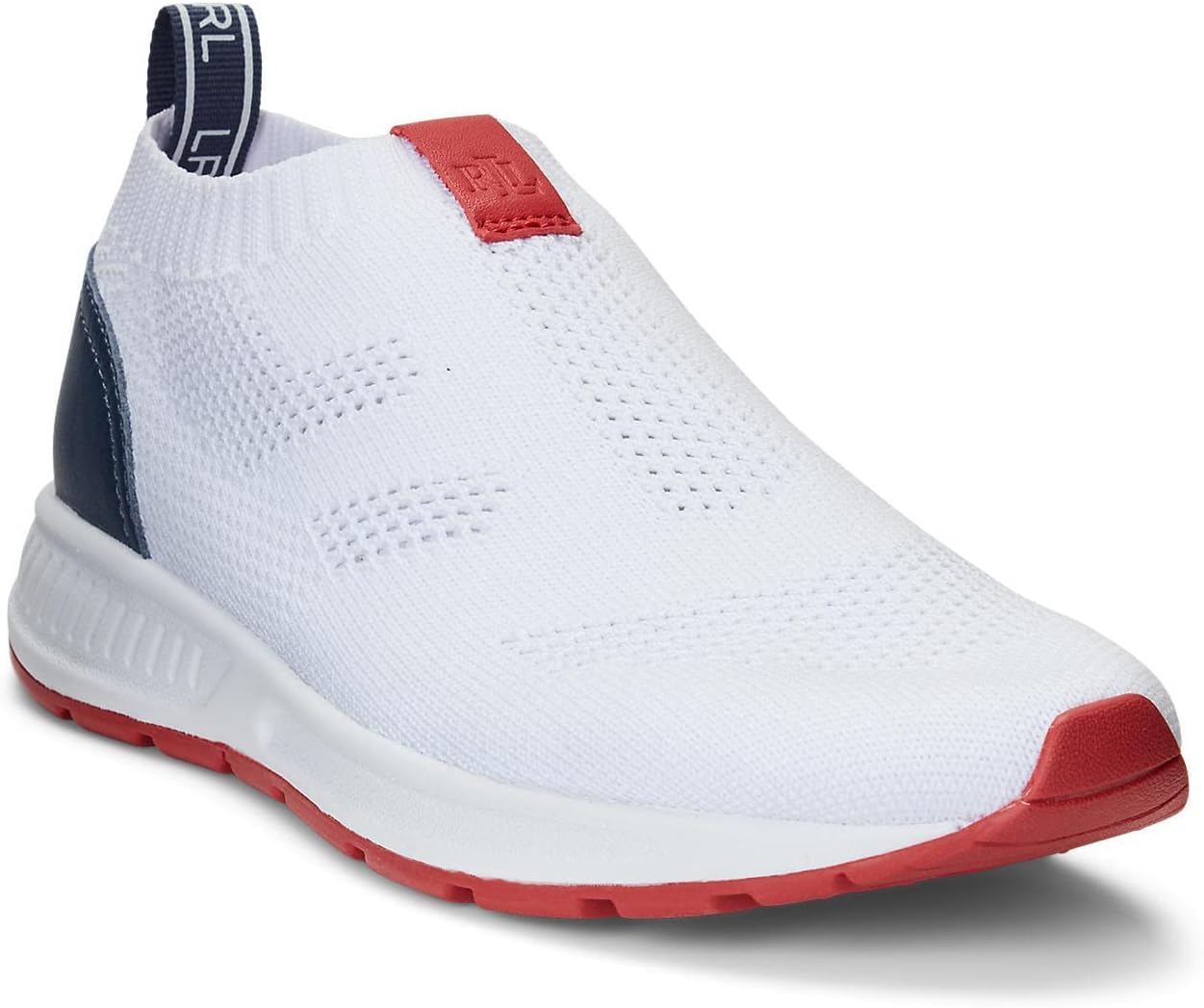 Lauren Ralph Lauren Women's Kacie Slip-On Running Sneakers Color RL White/Denim Blue Size 11M