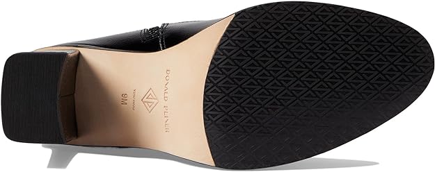 Donald Pliner Women's High Heel Ankle Bootie Color Black Crinkle Patent Size 5