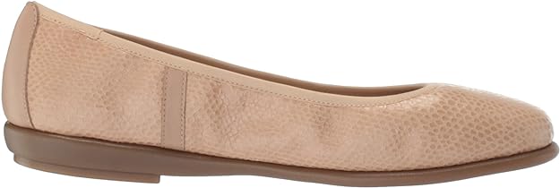 Aerosoles Women's Better Yet Ballet Flat Color Light Tan Snake Size 7.5M