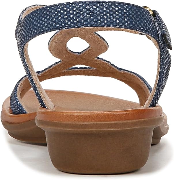 Soul Naturalizer Solo Strappy Sandals Blue Texture Fabric Size 6.5