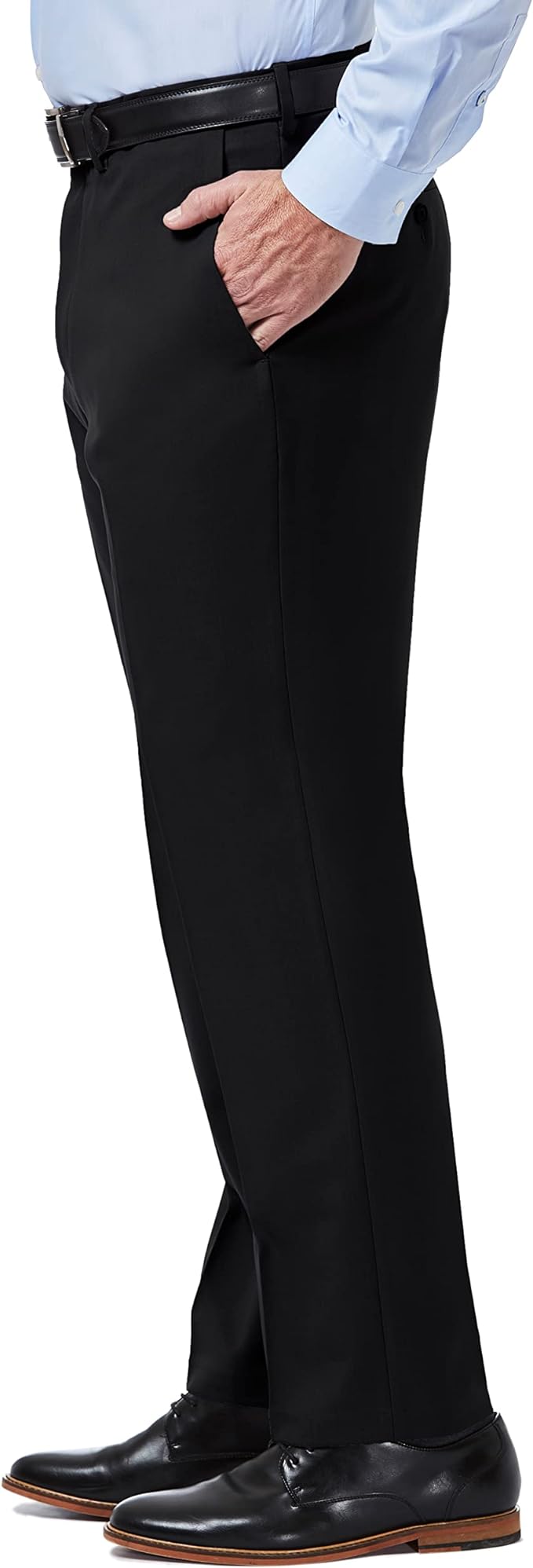 Haggar Classic-Fit Premium Comfort Stretch Dress Pants Color Black W42xL30