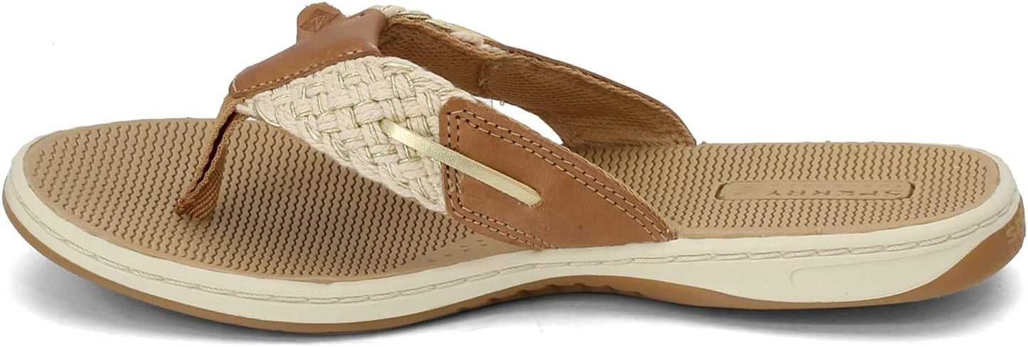 Sperry Women's Parrotfish Flip Flop Gold Size 6