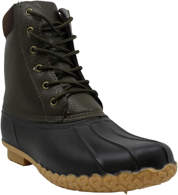 Weatherproof Men’s Adam2 Leather Closed Toe Ankle Fashion Boots Color Olive Size 10M