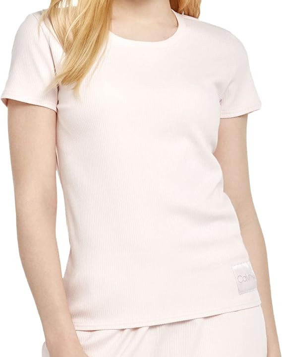 Calvin Klein Women's Homehugger Short Sleeve T-Shirt Color Nymphs Thigh Size S