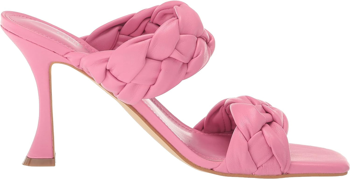 GUESS Women's Harlie Fashion Heeled Sandals Color Medium Pink Size 5.5M