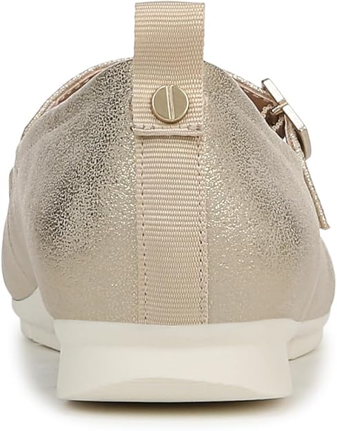 Dr. Scholl's Women's Timeless Mary Jane Flat Gold Smooth Size 7