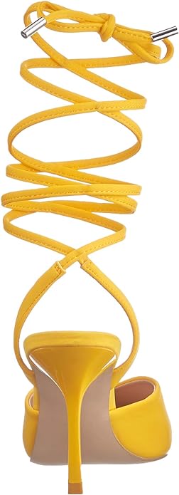 Steve Madden Women's Open Heel Shoe Heeled Sandal   Color Yellow Size 7M