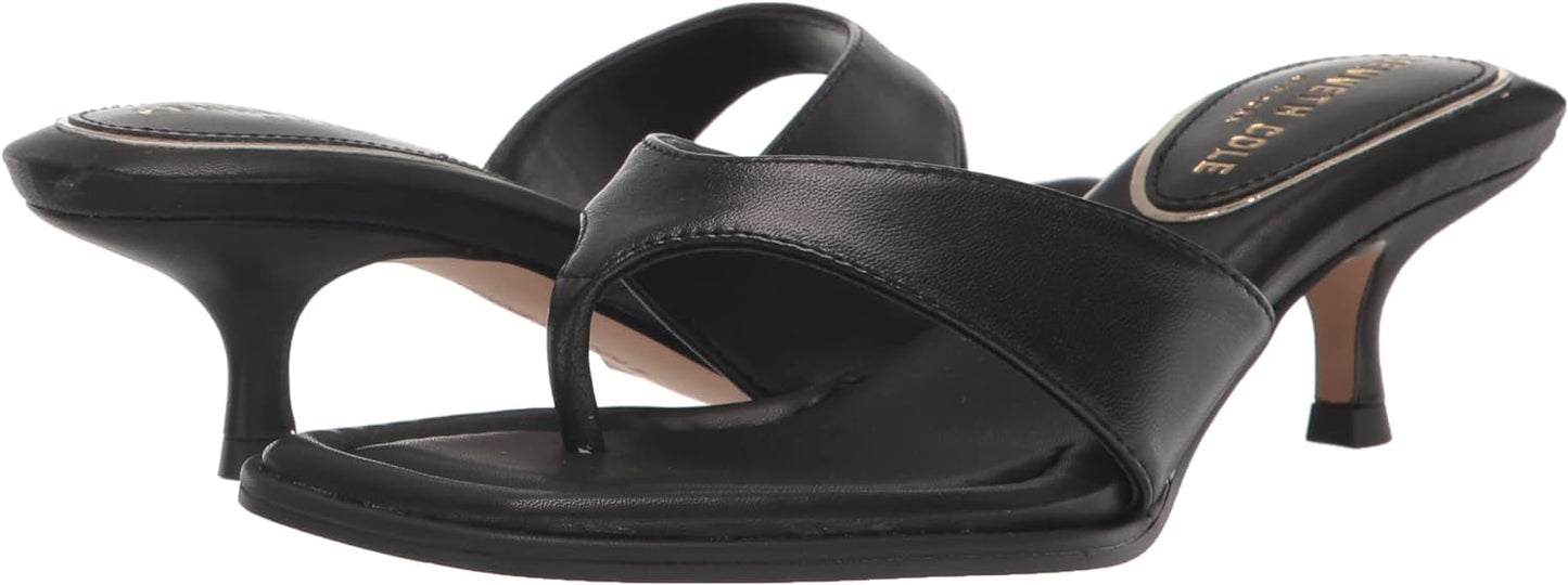 Kenneth Cole New York Women's Classic Geneva Wedge Sandals Color Black Size 7.5M