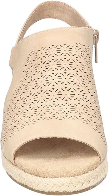 Easy Street Women's Serena Zip Wedge Sandal Sand Size 8.5W