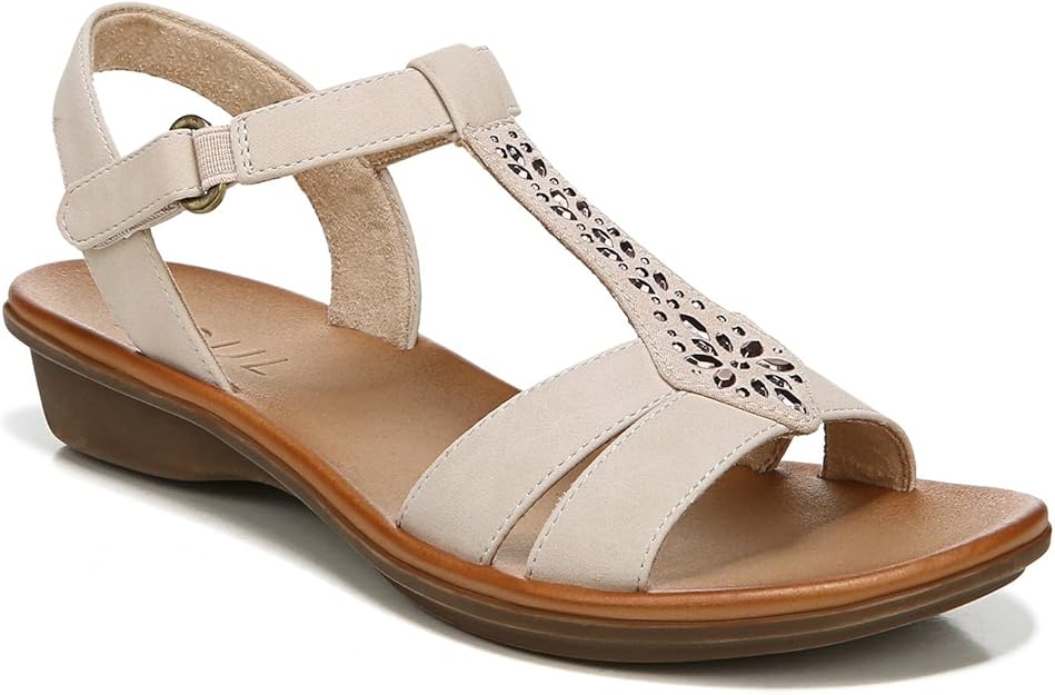 Soul Naturalizer Summer Ankle Strap Summer Sandal Porcelain Faux Nubuck Size 9