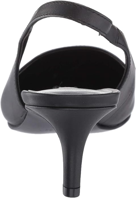 Nine West Women's Feliks Slingback Pump Color Black Leather Size 10.5M