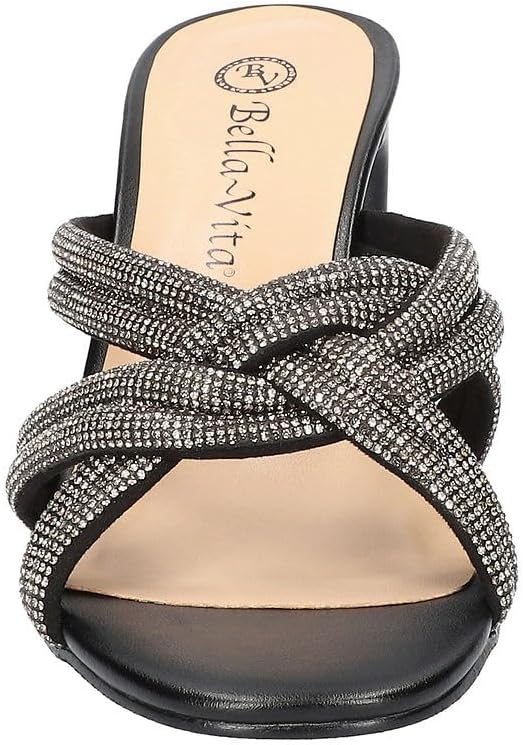 Bella Vita Women's Carmen Heeled Sandals Color Black Suede Size 5M