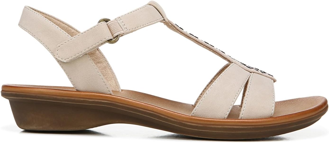 Soul Naturalizer Summer Ankle Strap Summer Sandal Porcelain Faux Nubuck Size 9