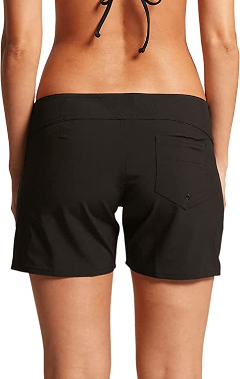 Volcom Women's Simply Solid 5" Boardshort Color Black Size 13