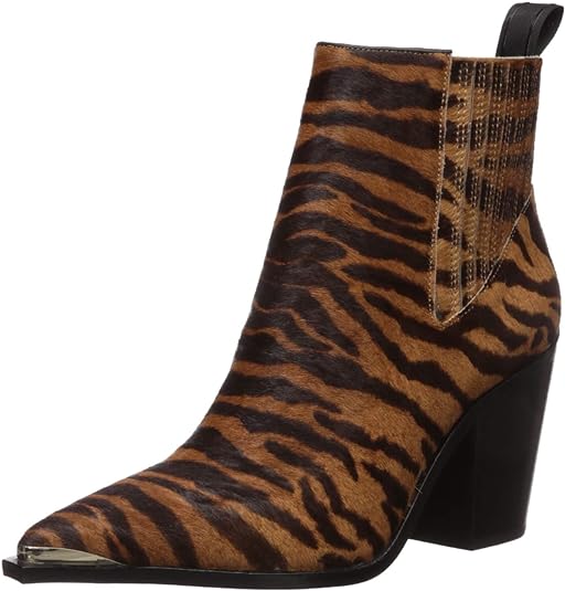 Kenneth Cole Women's West Side Rb Block Heel Bootie Color Brown Multi Size 7M