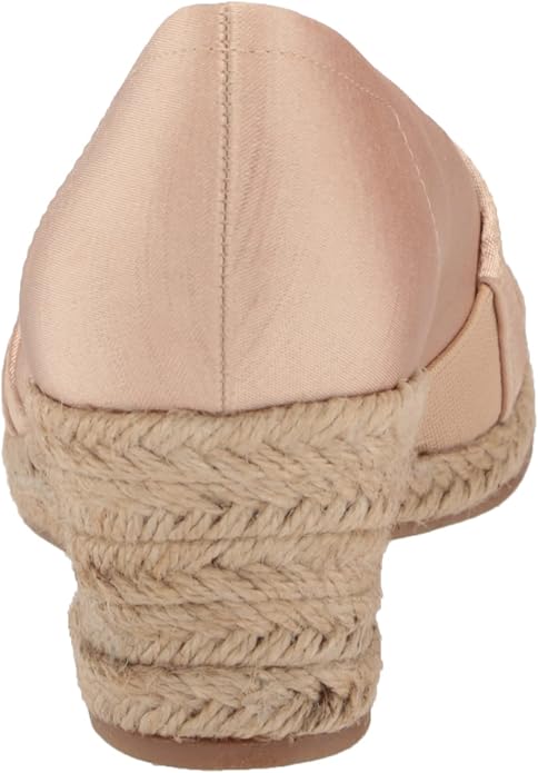 Easy Street Women's Jasper Wedge Sandal Natural Thai Silk Size 7W