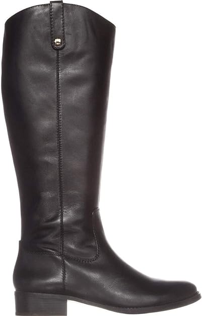 INC International Concepts Women's Fawne Knee-High Riding Boots Color Black Leather Size 6.5M