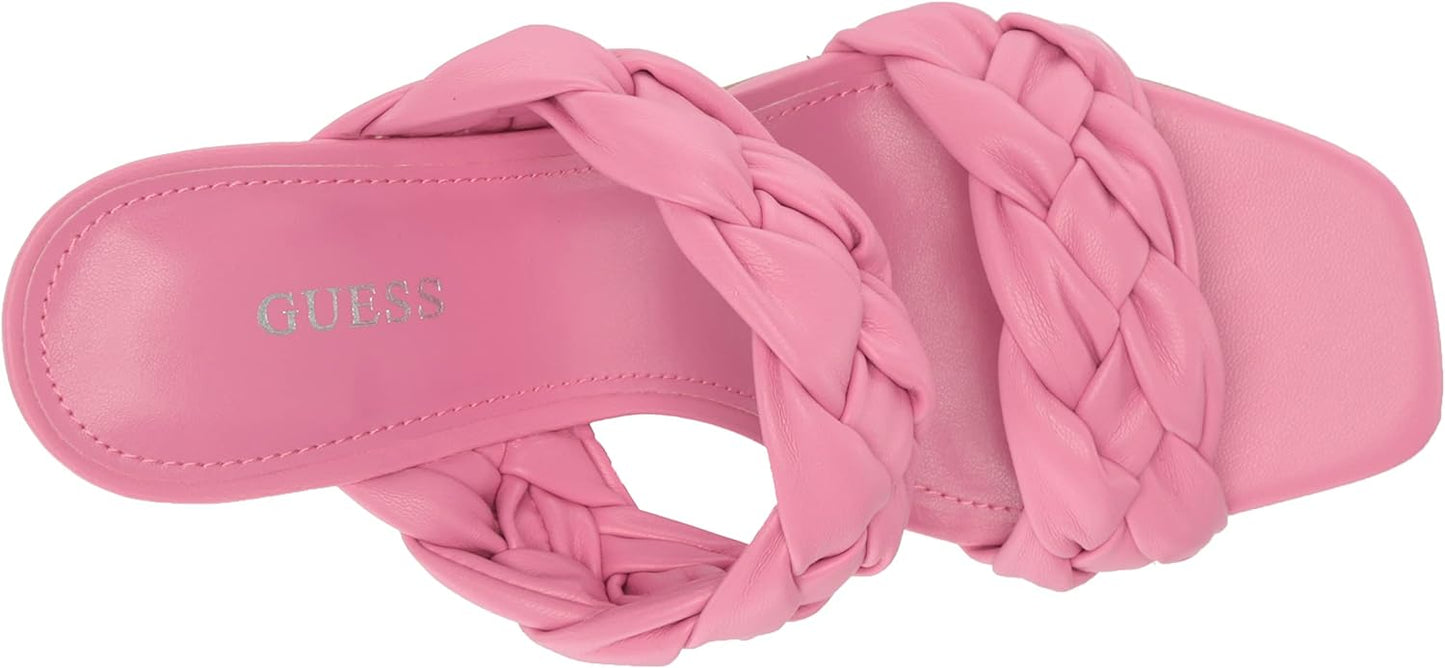 GUESS Women's Harlie Fashion Heeled Sandals Color Medium Pink Size 5.5M