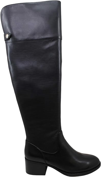 INC International Concepts Karmenn Leather Tall Over-The-Knee Boots Color Black Size 6M