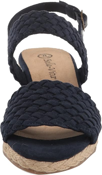 Bella Vita Women's Mariella Espadrille Sandal Navy Suede Size 7