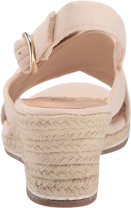 Bella Vita Women's Espadrille Wedge Sandal Color Cream Suede Size 9M