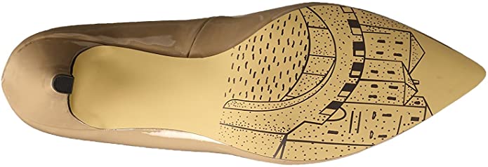 Bella Vita Women's Define II Dress Pump Color Nude Patent Size 7.5WW