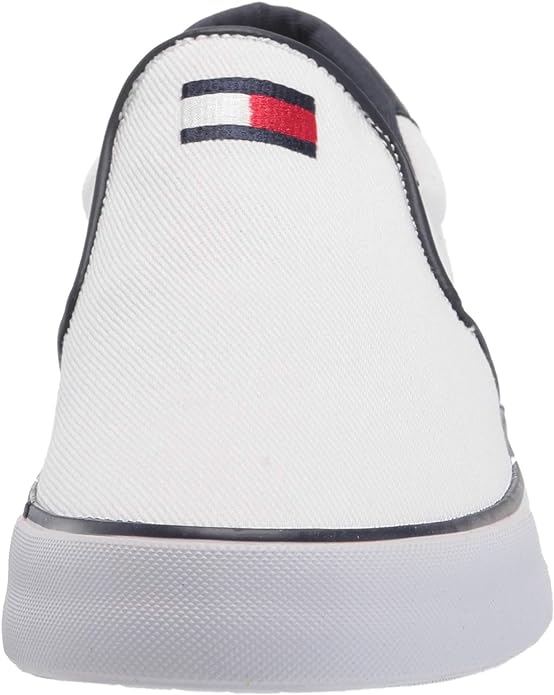 Tommy Hilfiger Men's Roaklyn Loafer Color White Multi Fabric Size 7M