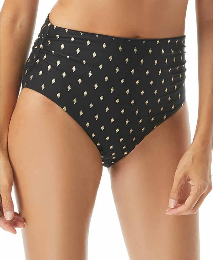 Coco Reef Impulse Printed Convertible Bikini Bottoms Color Castaway Black Size L