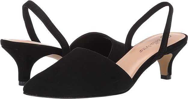 Bella Vita Women's Sarah Slingback Dress Pump Color Black Suede Size 8WW