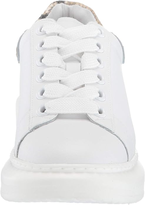 STEVEN by Steve Madden Women's Glazed Sneaker  Color White Size 8.5M