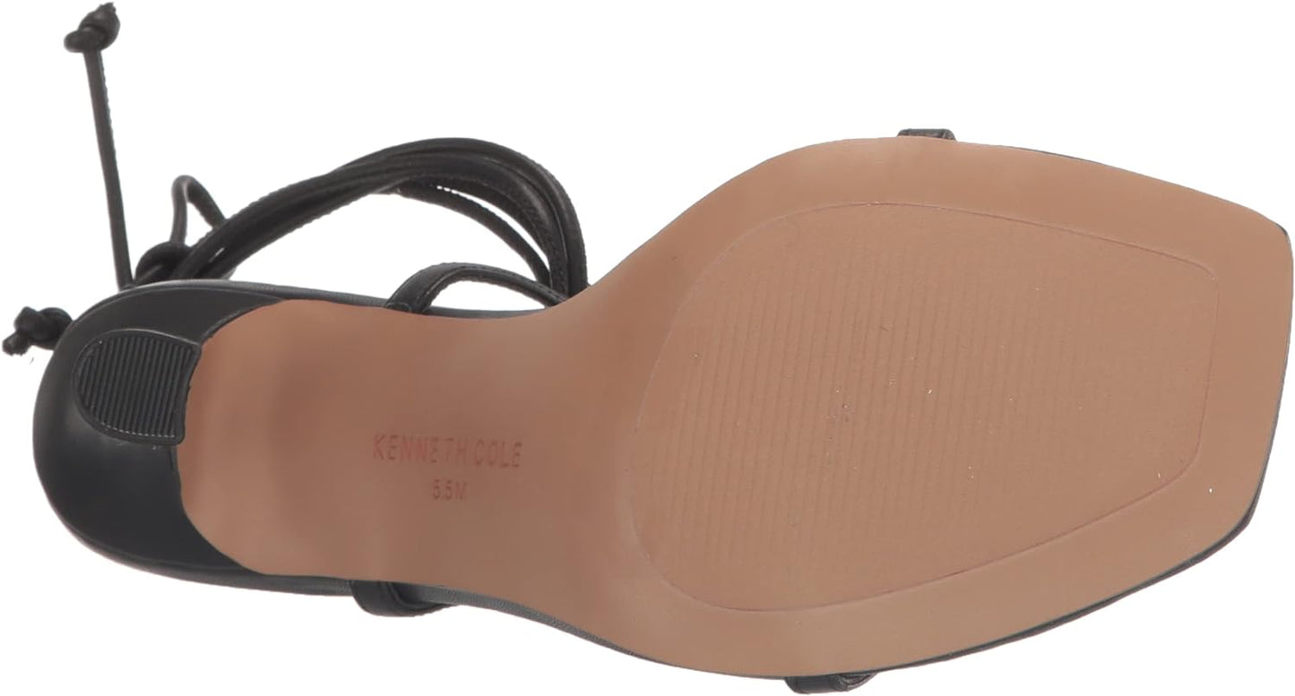Kenneth Cole New York Women's Belinda Wedge Sandals Color Black Leather Size 6M