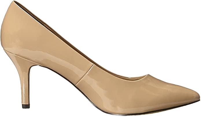 Bella Vita Women's Define II Dress Pump Color Nude Patent Size 7.5WW