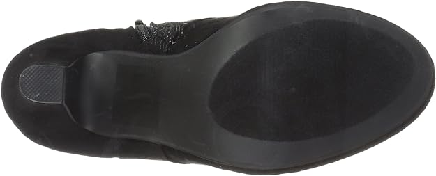 Journee Collection Women's Leona High Heel Lace-up Faux Suede Pumps Color Black Size 7W