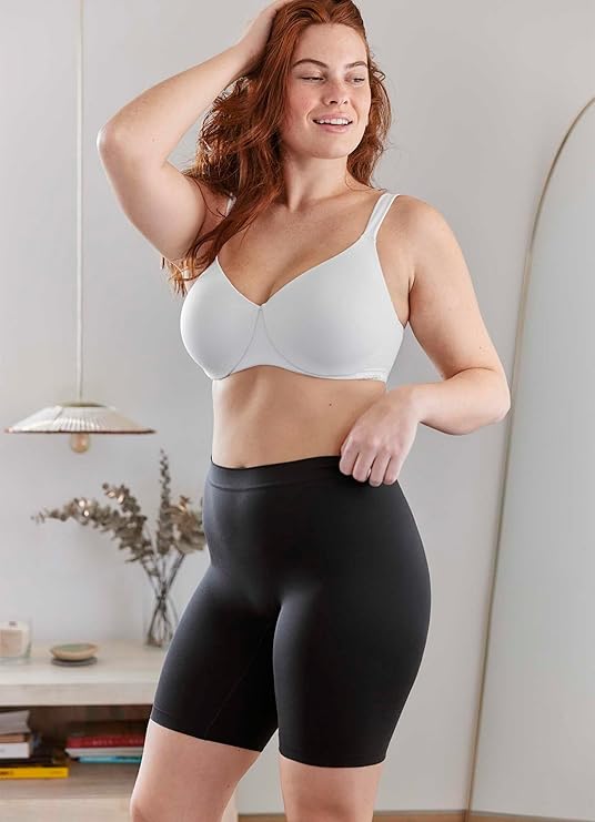 Jockey Shapewear Skimmies Smoothing No-Chafe Slipshorts Black Size 3XL