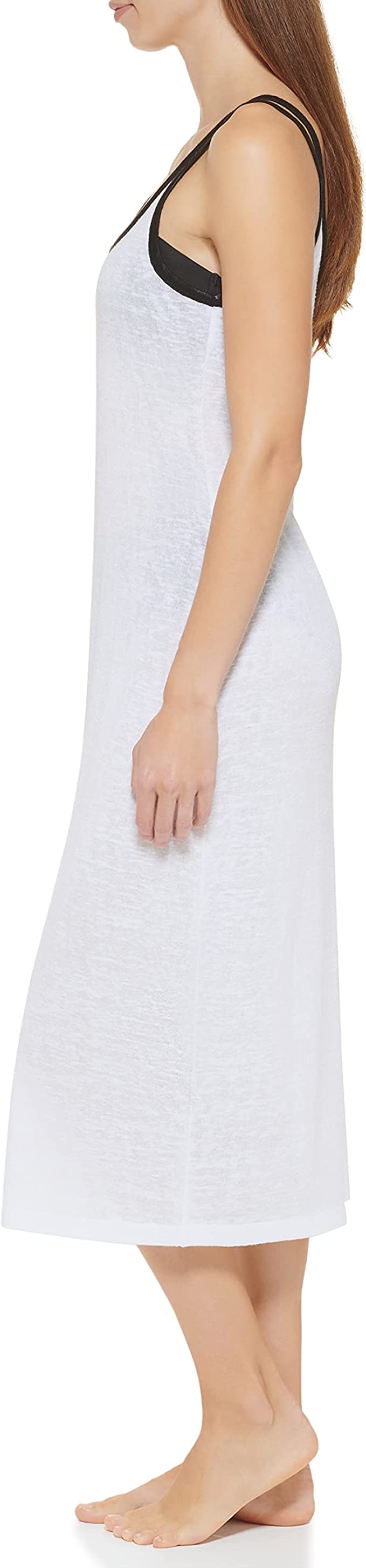DKNY Double-Strap Dress Cover-Up Color Ivory Size S