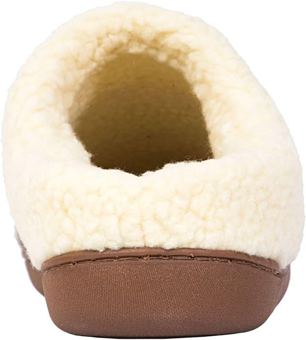 Deer Stags Men's Lodge Patterned Clog Slippers Color Dark Brown Size M (9-10)