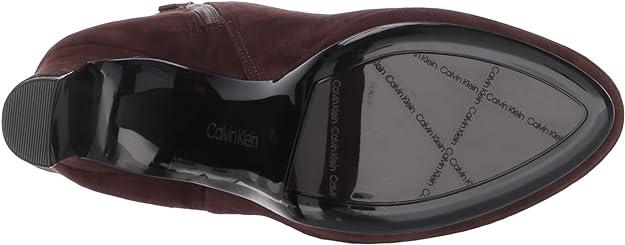 Calvin Klein Women's Pebbles Mid Calf Boot Color Coffee Bean Size 10M