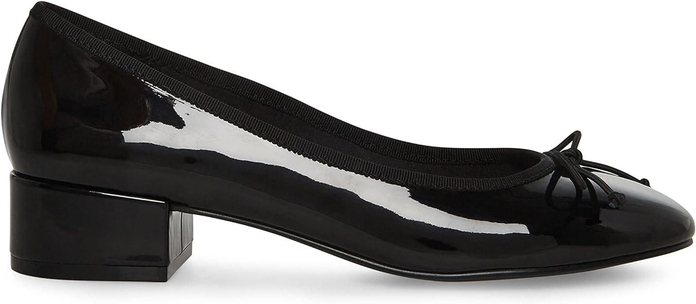 Steve Madden Women's Cherish Heeled Ballet Pump  Color Black Size 8