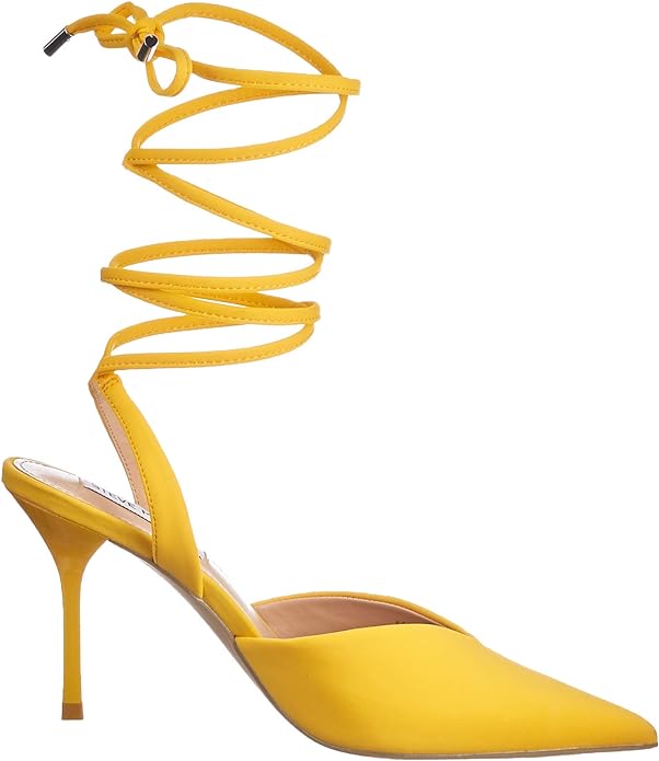 Steve Madden Women's Open Heel Shoe Heeled Sandal   Color Yellow Size 7M