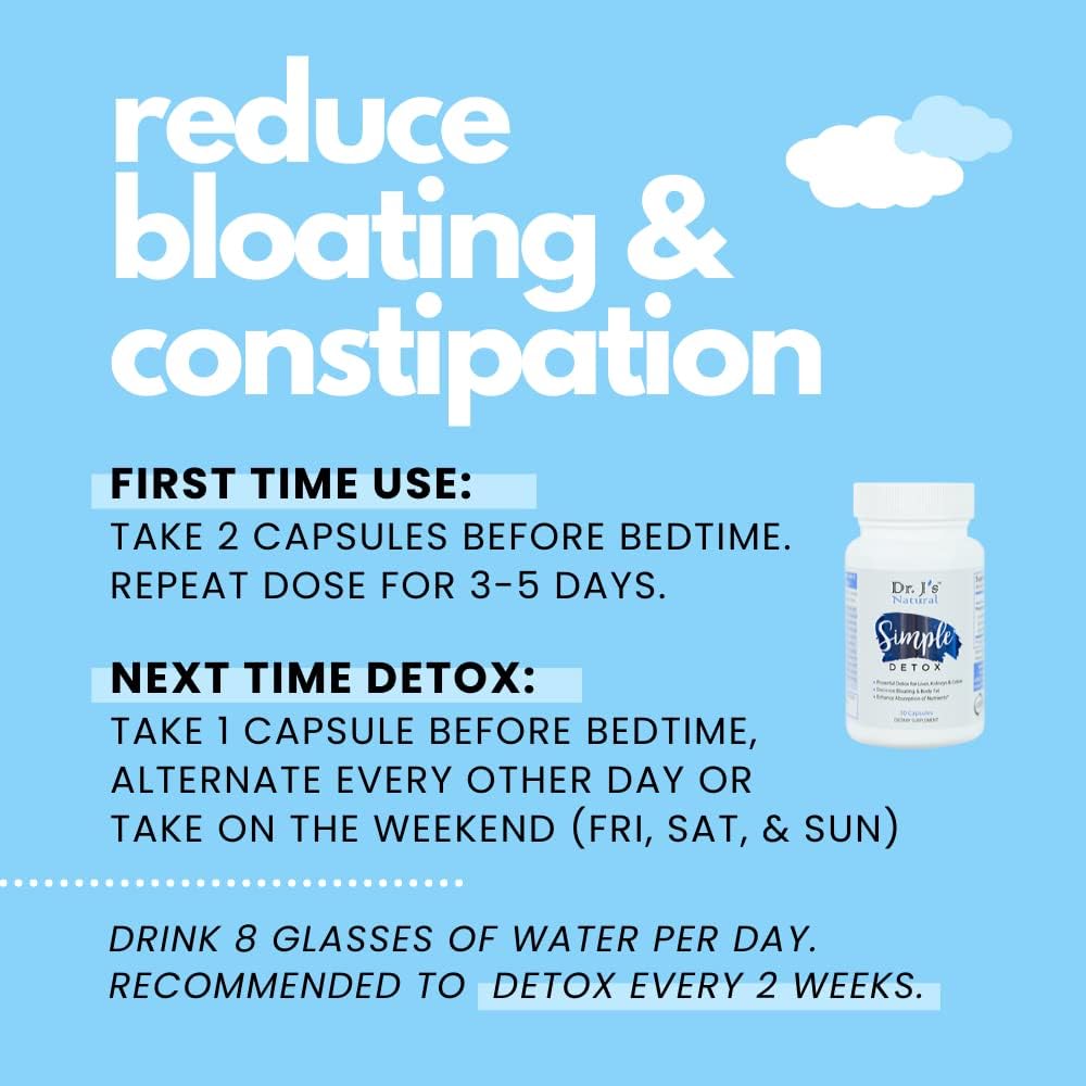 Dr. J's Natural Simple Detox Cleanses Liver, gradually Increases Energy Levels