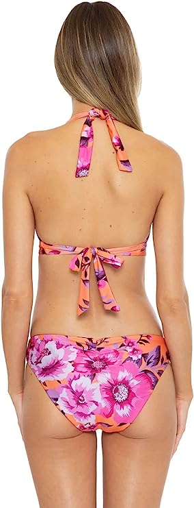 Becca Lucia In Full Bloom Reversible Bikini Top Multicolor Size L