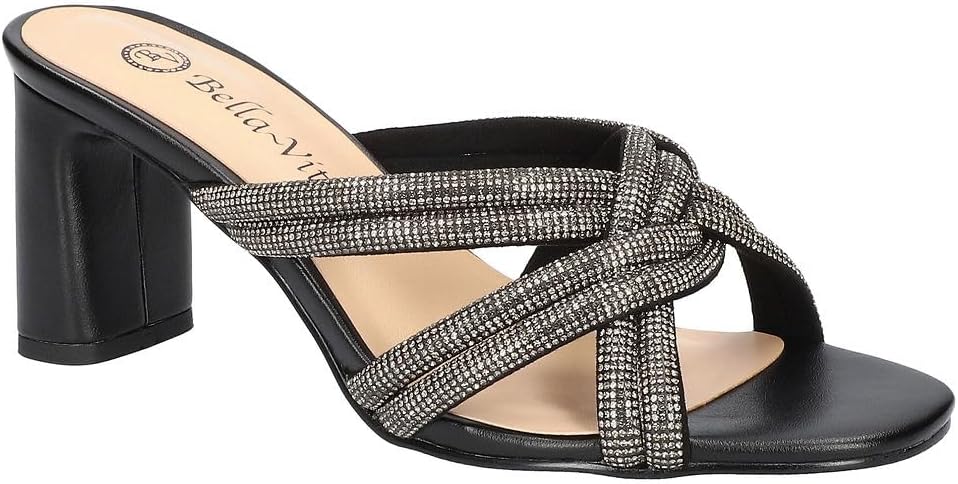 Bella Vita Women's Carmen Heeled Sandals Color Black Suede Size 5M