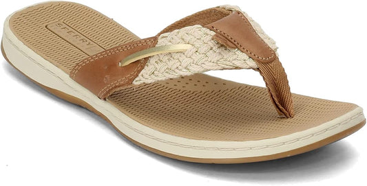 Sperry Women's Parrotfish Flip Flop  Gold Size 6