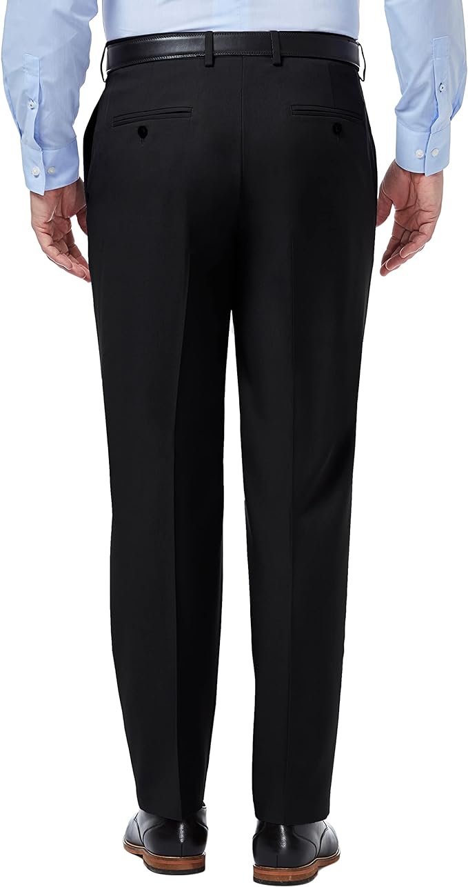 Haggar Classic-Fit Premium Comfort Stretch Dress Pants Color Black W42xL30