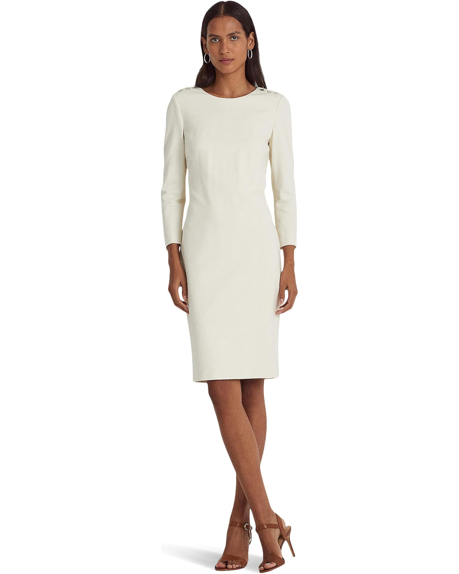 Lauren Ralph Lauren Women's Ponte Three-Quarter-Sleeve Dress Color Mas DDT Boutique Lauren Ralph Lauren Women's Ponte Three-Quarter-Sleeve Dress Color Mas DDT Boutique