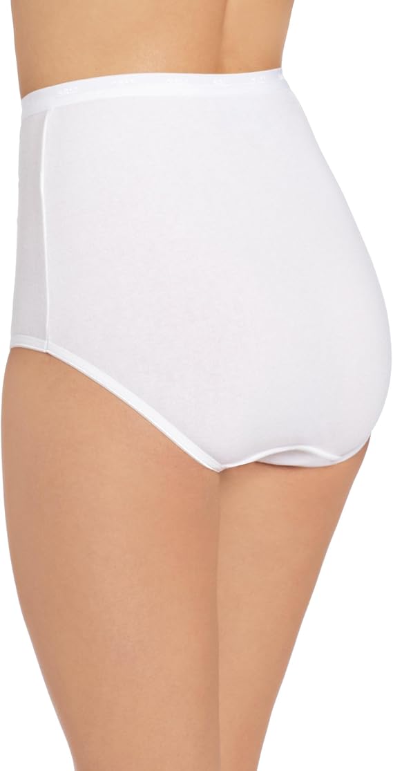 Bali Cotton Full Coverage Underwear Panties White Size 9 /2XL