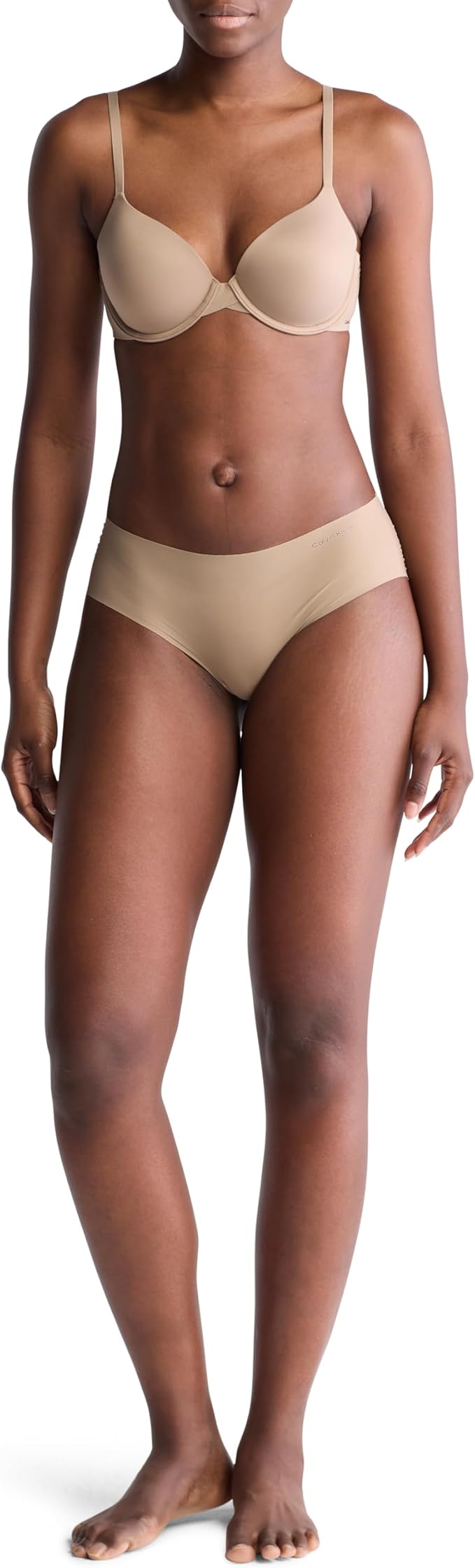 Calvin Klein Perfectly Fit Modern Lightly Lined T-Shirt Bra Rich Taupe Size 32B