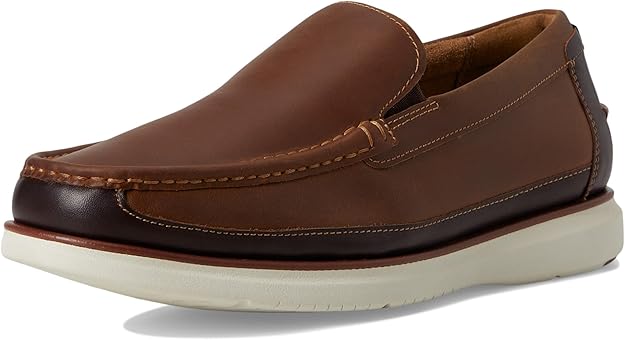 Florsheim Men's Tropics Moc Toe Venetian Slip-on Loafer Brown Size 11W